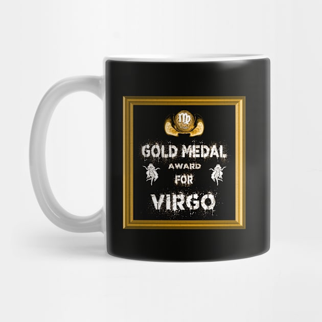 Virgo Birthday Gift Gold Medal Award Winner by PlanetMonkey